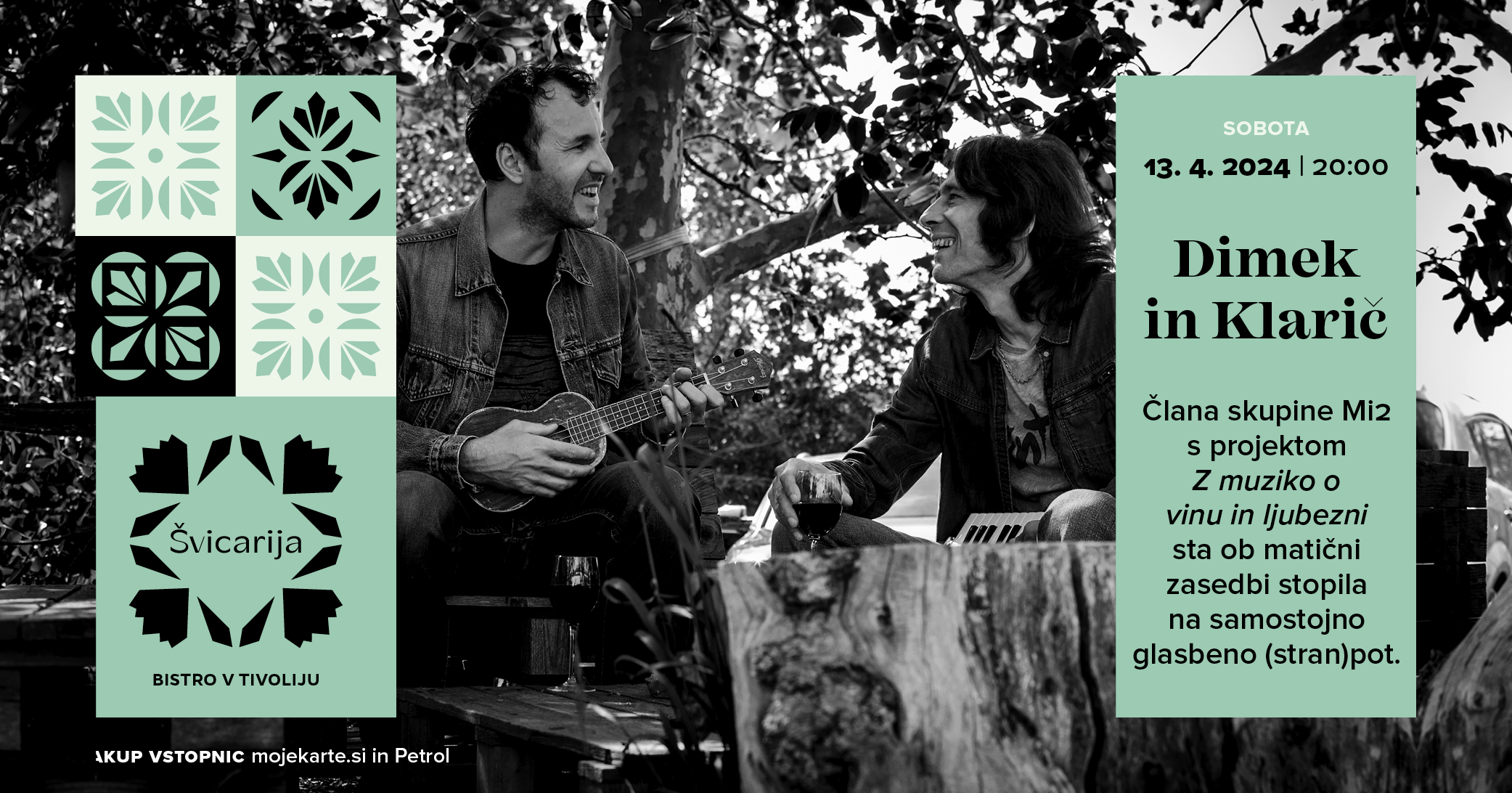 Koncert Dimek & Klarič II Bistro Švicarija II 13.4.2024